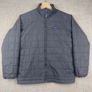 Patagonia Kids Nano Puff Insulated Puffer Jacket‎ M Forge Grey PrimaLoft